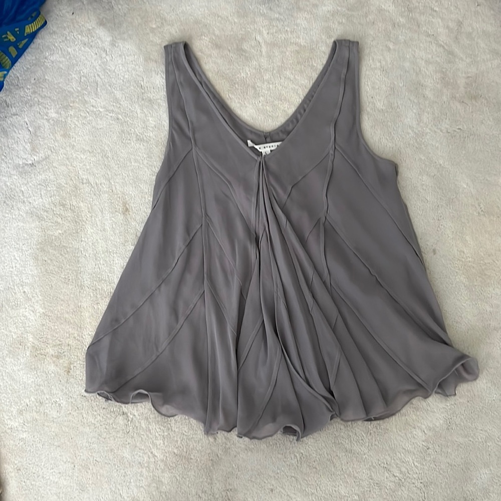 L gray blouse from Max Studio.